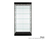 Classic floor display cabinet with five fully adjustable shelves