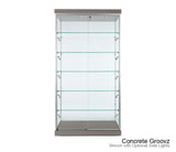 Classic floor display cabinet with five fully adjustable shelves