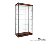 Classic floor display cabinet with five fully adjustable shelves
