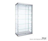 Classic floor display cabinet with five fully adjustable shelves