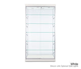 Classic floor display cabinet with five fully adjustable shelves