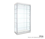 Classic floor display cabinet with five fully adjustable shelves