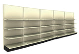 Gondola Wall Unit Single Sided 54" Height With 13" Base