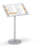 Single Straight Upright Easy Open Snap Frame Pedestal Stands