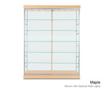 Display Glass Cabinet with Adjustable Shelves