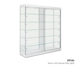 Large Trophy Glass Display Cabinet with Ten Fully Adjustable Shel