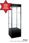 Select Retail Tower Display Case with Three Shelves
