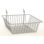 Basket for Slatwall, Grid, Pegboard-12"W X 12"D X 4"H