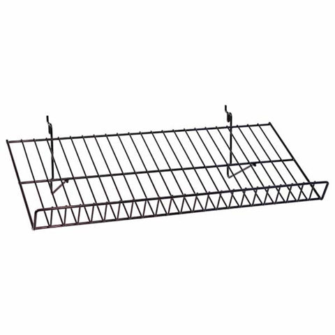 Sloping Shelf Universal Fits Slatwall, Grid, Pegboard-23-1/2"W X 10-1/2"D