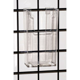 Gridwall Literature Holder Molded - Clear