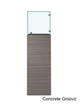 Original Glass Pedestal Display Showcase