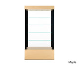 Knockdown Floor Showcase that Disassembles with Open Sides