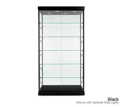 Classic floor display cabinet with five fully adjustable shelves
