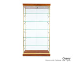 Classic floor display cabinet with five fully adjustable shelves