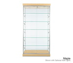 Classic floor display cabinet with five fully adjustable shelves