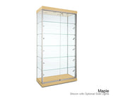 Classic floor display cabinet with five fully adjustable shelves