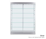 Display Glass Cabinet with Adjustable Shelves