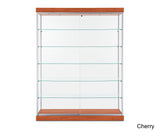 Expansive Modern Glass Display Cabinet with Five Shelves