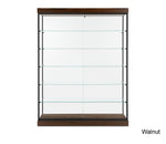 Expansive Modern Glass Display Cabinet with Five Shelves