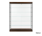 Expansive Modern Glass Display Cabinet with Five Shelves