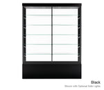 Tall Glass Floor Display Cabinet With Solid Sides