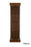 Contemporary Floating Shelves Tower Showcase with Sliding Door