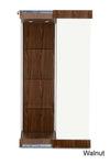Contemporary Floating Shelves Tower Showcase with Sliding Door