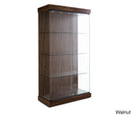 Elegant Floating Shelf Display Case  with Locking Doors and LED Lights