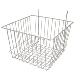 Basket Fits Slatwall, Grid, Pegboard-12"W X 12"D X 8"H