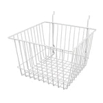 Basket Fits Slatwall, Grid, Pegboard-12"W X 12"D X 8"H