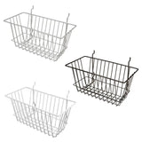 Basket Fits Slatwall, Grid, Pegboard-!2"W X 12"D X 6"H