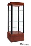 Easily Transportable Tower Display Case with Open Sides