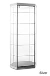 Stretched Hexagonal Tower Display Case with Five Shelves