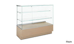 Retail Glass Counter Display Case with Two Shelves