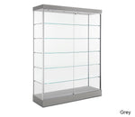 Expansive Modern Glass Display Cabinet with Five Shelves