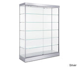 Expansive Modern Glass Display Cabinet with Five Shelves